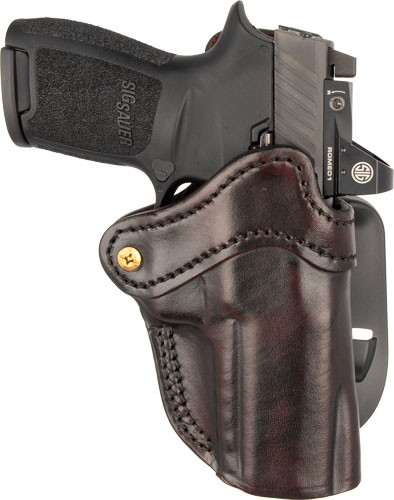 1791 Gunleather PDH2.4 Paddle Holster for Beretta 92/96 with Rails - Brown Leather, Right-Hand Fit