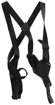 Michaels V-Shoulder Holster for Medium and Large Auto Pistols – Right Hand, Black, CORDURA Nylon