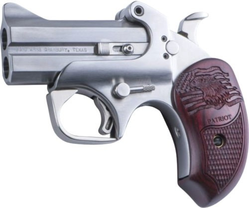 Bond Arms Patriot .45LC/410 Break Action Pistol with Flag & Eagle Grips and Holster