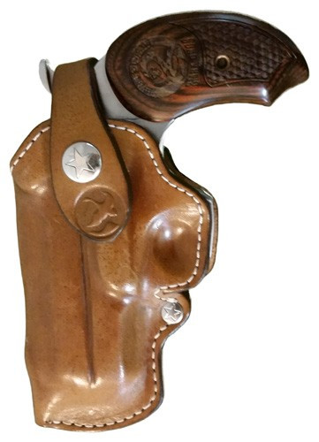 BOND Arms Belt Loop Holster for Bond Derringers 4.5" - Left Hand Tan Leather Concealed Carry