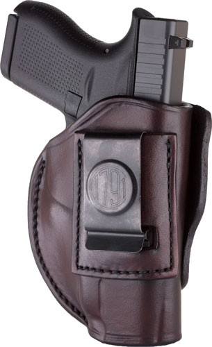 1791 Gunleather 4-Way Inside Waist Band Holster for 1911 3-4 Inch Pistols in Brown