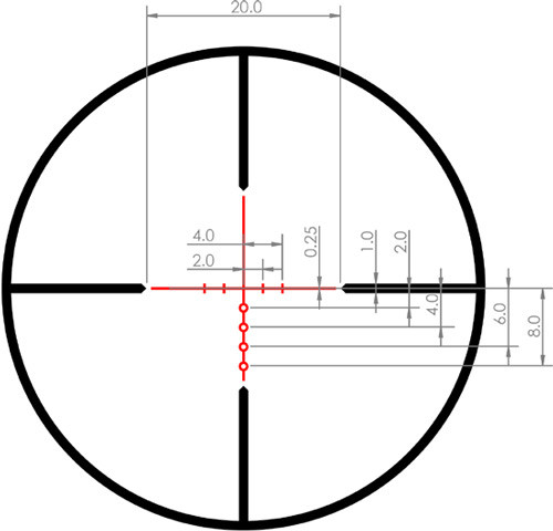 EOTech Vudu X 1-6x24mm Tactical Rifle Scope - Black Matte Finish