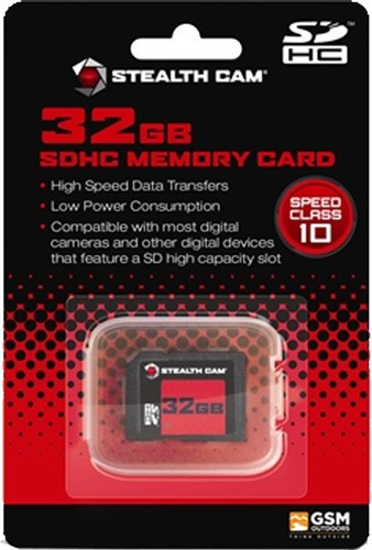 Stealth Cam SDHC Memory Card 32GB - Class 10 for High-Speed Data Transfer
