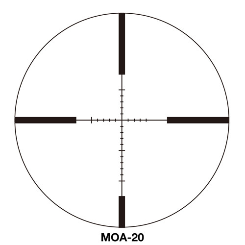 Sightron SI 4-12x40 Rifle Scope with MOA-20 Reticle, Black Matte Finish