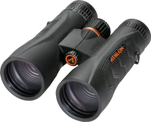 Athlon Midas Pro G2 12x50 Roof Prism Binoculars with ATBR MIL Reticle - Mid-Size, Black Finish