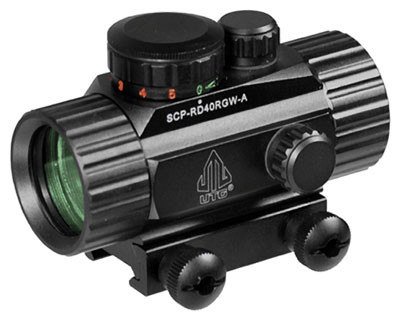 UTG Red Dot Sight 4.0 MOA Dot with 38mm Tube and Picatinny Mount - SCPRD40RGWA