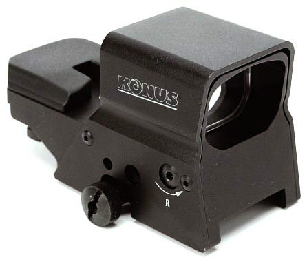 Konus Red/Green Dot Sight Pro R8 with 8 Reticle Patterns and Picatinny Mount