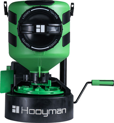 Hooyman Manual Spreader with 20 Feet Multi-Season Reach
