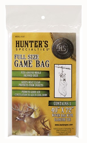 Hunters Specialties HS-01237 Field Dressing Game Bag – 40" x 72" Woven Deer Storage Bag with Closure Ties