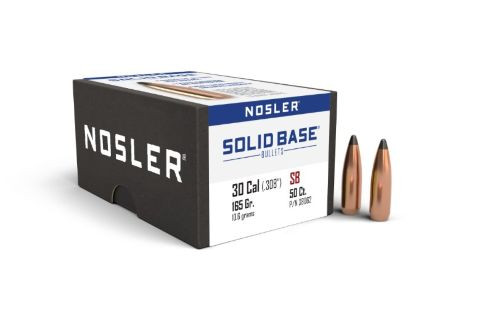 Nosler Bullets 30 Caliber .308 Diameter, 150 Grain Solid Brass Boat Tail with Ballistic Tip for Hunting