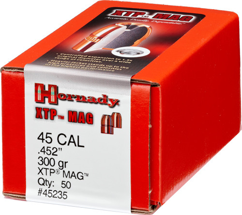 Hornady .45 Caliber XTP Mag Bullet - 300 Grain Jacketed Hollow Point, Model 45235