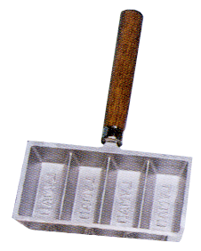 Lyman Lead Ingot Mould with Four-Cavity Cast Iron Design