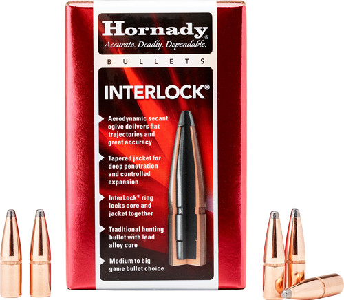 Hornady 30 Caliber .308 Soft Point Bullets (Part No. 3040) - 165 Grain, Box of 100
