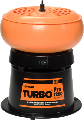 Lyman Pro Turbo 1200 Tumbler – Heavy-Duty Media Tumbler with Built-In Sifter Lid