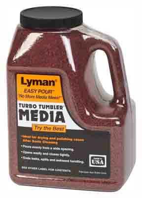 Lyman Turbo Polishing Media - 3 lb TREATED TUFNUT Walnut Shells for Cartridge Case Cleaning