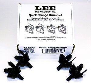 Lee Quick Change Drum Kit for Auto-Drum Powder Measures - Includes Small & Large Drums