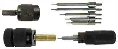 Lyman E-Zee Trim Hand Rifle Case Trimmer Set with Multiple Pilot Sizes