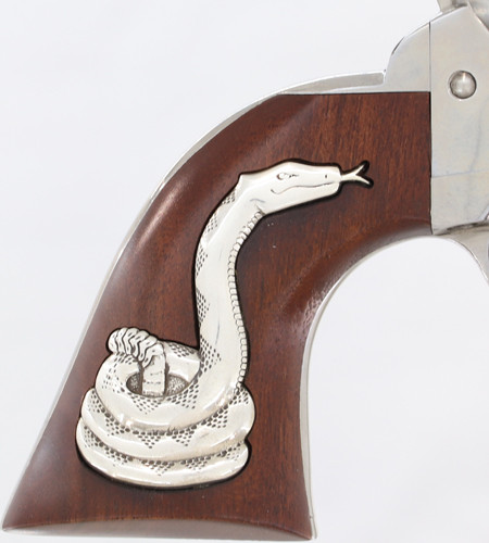 Cimarron Man with No Name .45 Long Colt Revolver - Nickel Finish, Pre-War Frame