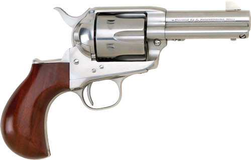 Cimarron Thunderer .45 Long Colt Revolver with Stainless Steel Finish and Walnut Grip