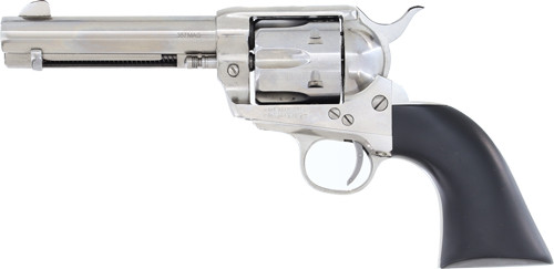 Cimarron Holy Smoker .357 Magnum / .38 Special Revolver with Nickel Finish and Wooden Grips PP300WSCI01BG