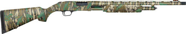 Mossberg 500 Turkey or 20GA Pump Shotgun with Camouflage Finish and Adjustable Fiber Optic Sights