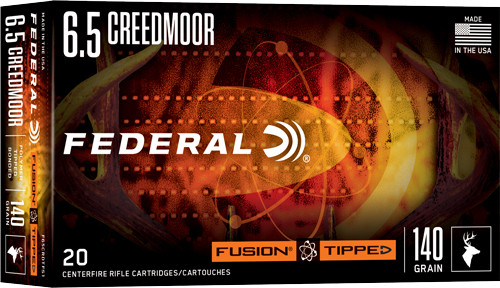 Federal Fusion 6.5 Creedmoor 140 Grain Polymer Tipped Ammo - Part #F65CRDTFS1