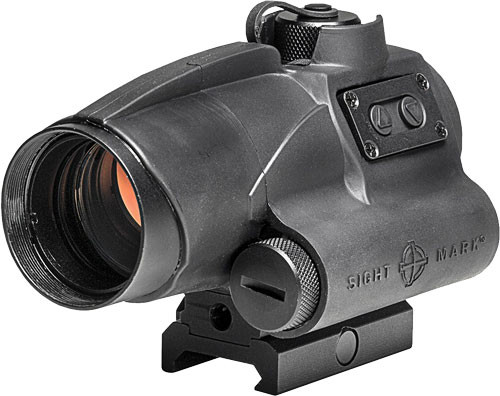Sightmark Wolverine FSR Red Dot Sight with Co-Witness Riser - Picatinny Mount, 2 MOA Dot, AA Battery Powered SM26020