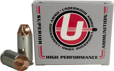 Underwood Ammo 40 S&W 115 Grain Copper Solid Handgun Rounds - 20 Rounds per Box, 10 Boxes per Case 811
