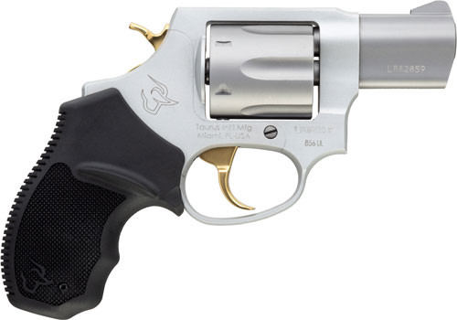 Taurus 856 Ultra Lite .38 Special Revolver with Gold Accents and Stainless Finish