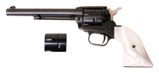 Heritage 22LR/22WMR Combo Revolver with 6.5-inch Barrel and Pearl Grip - Part Number RR22MB6PRL