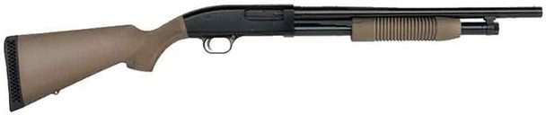 Maverick 88 Security 12 Gauge Pump Action Shotgun with 18.5-inch Barrel and Flat Dark Earth Synthetic Stock
