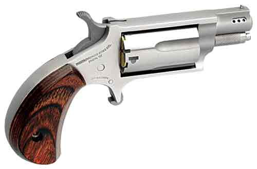 North American Arms NAA22MSP Mini-Revolver in .22 Winchester Magnum with 1.12-inch Ported Barrel and Laminate Rosewood Grips