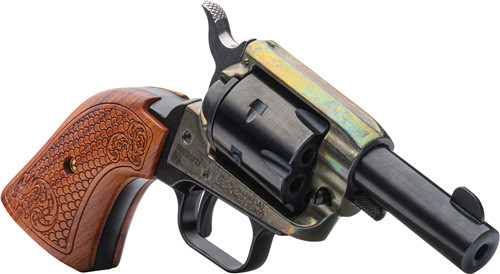 Heritage Firearms Heritage BarKeep 22LR FS 2-inch Revolver with Fixed Sights and Wood Grips BK22CH2WBRN10