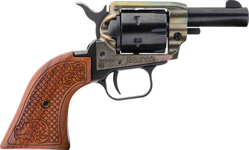 Heritage Firearms Heritage BarKeep 22LR FS 2-inch Revolver with Fixed Sights and Wood Grips BK22CH2WBRN10