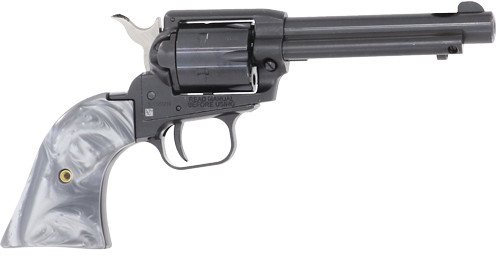 Heritage RR22B4GPRL .22 Long Rifle 4.75-Inch Fixed Sight Blued Revolver with Pearl Grips