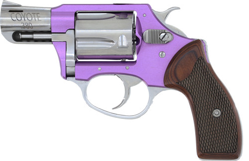 Charter Arms Coyote 2-inch .380 ACP Revolver with Wood Grips and Fixed Sights 53804