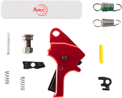 Apex Tactical Specialties Trigger Kit with Flat Faced Red Trigger for Smith & Wesson M&P M2.0