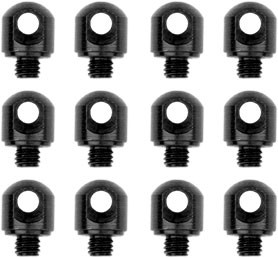 Grovtec 1/8 inch Steel Machine Screws - Black, 12 Pack