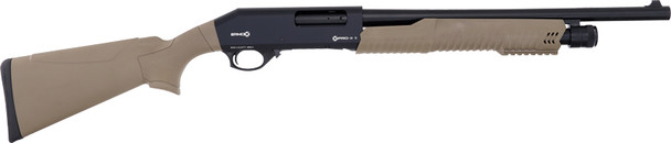 Ermox Firearms X-Pro B S Pump 12 Gauge Shotgun with 18.5-Inch Barrel and Synthetic Sand Stock