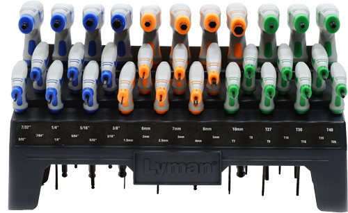 Lyman Heritage 30-Piece T-Handle Driver Set - Durable Steel Tools for Precision Work