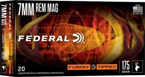 Federal Fusion 7mm Remington Magnum Polymer Tipped Bullets - 175 Grains, Reloadable Ammo