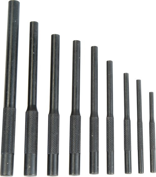 Wheeler Roll Pin Punch Master Set with Plastic Storage Case, 19-Piece Steel Kit