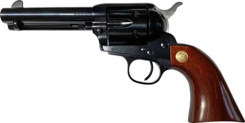 Cimarron Pistoleer .357 Magnum / .38 Special with Blue Finish and Wooden Grips