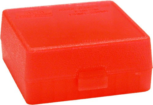 MTM 100 Round Flip Top Ammo Storage Box for 17 HMR and .22 Mag Rifle Ammunition