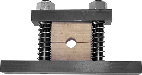 Wheeler Barrel Vise with Oak Bushings and Custom Drilling Block - Model 465185