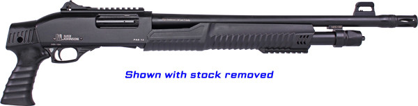 Iver Johnson Pump Action 12 Gauge Shotgun with 18-Inch Barrel and Tactical Synthetic Stock - Model PAS12PG RAIL