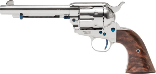 Standard Manufacturing SAR5N2 .45 Long Colt Revolver with 5.5-inch Nickel Barrel and Wood Grips