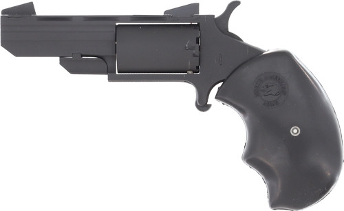 North American Arms NAA True Black Widow Combo .22LR/22WMR Revolver with Rubber Grips