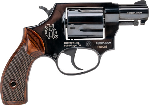 Heritage Roscoe .38 Special 2-Inch Revolver with Black Frame and Wood Grips