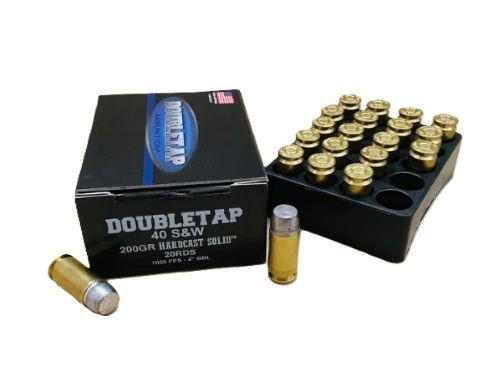 Doubletap 40 S&W 200 Grain Flat Nose Reloadable Ammunition
